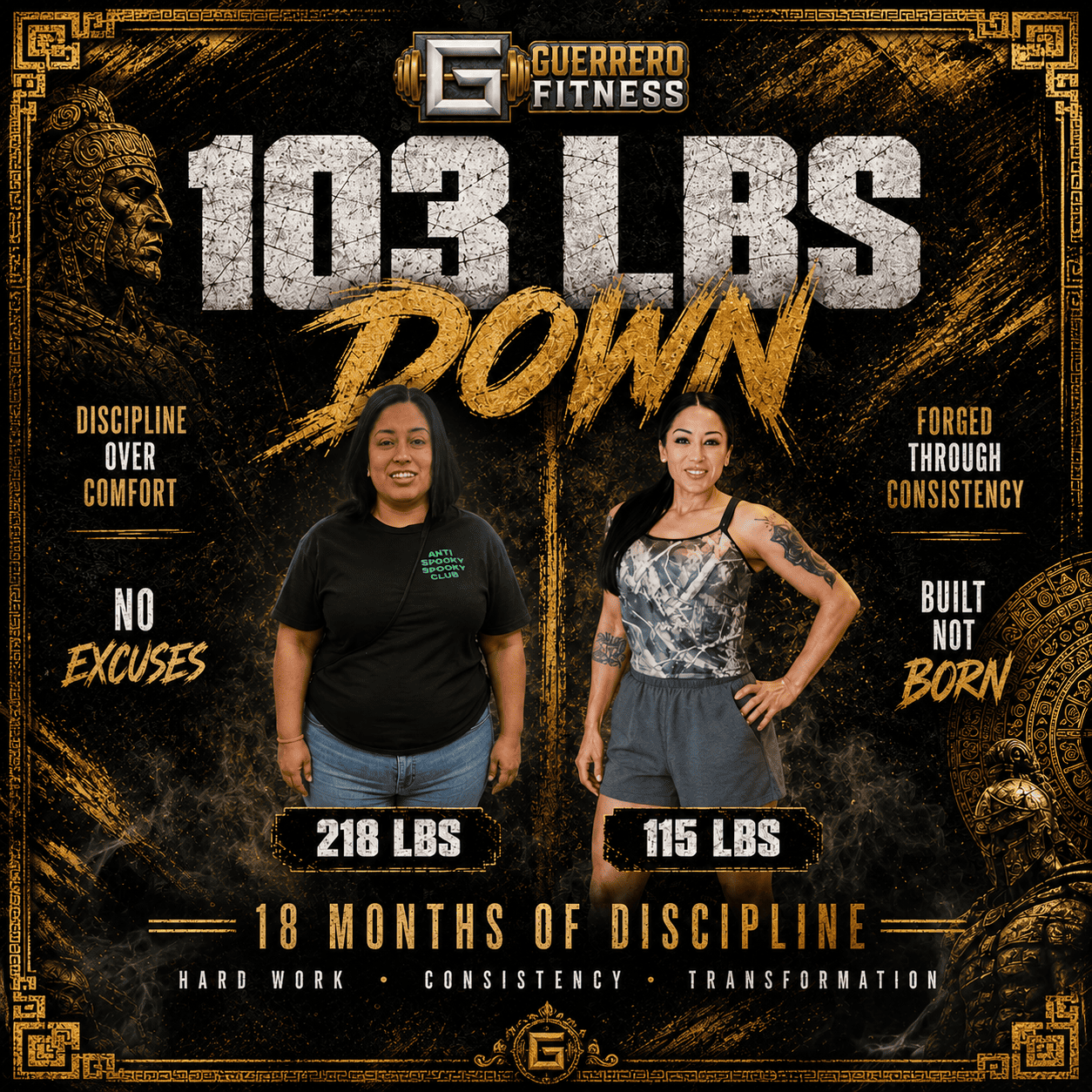 Guerrero Fitness client transformation 4