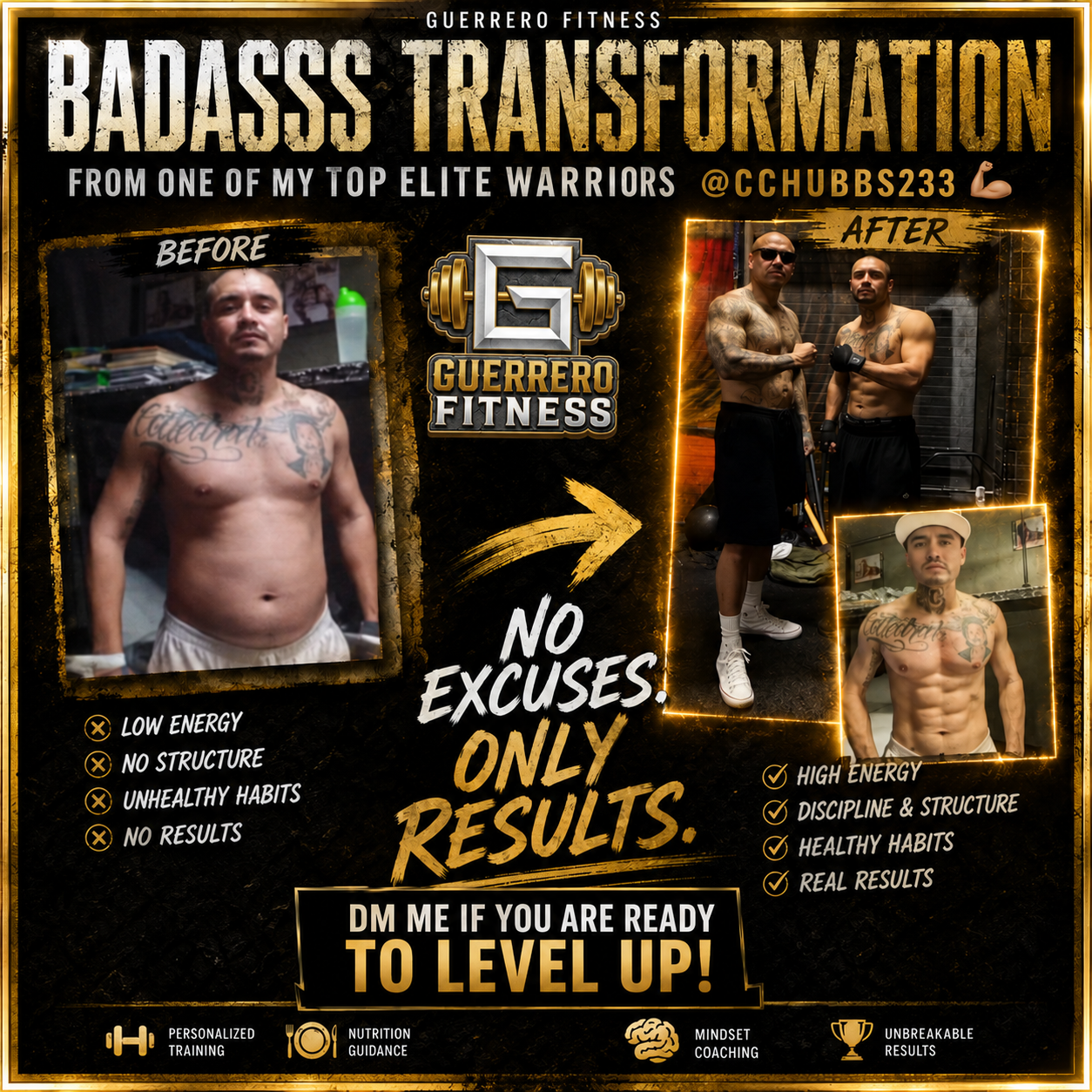 Guerrero Fitness client transformation 6